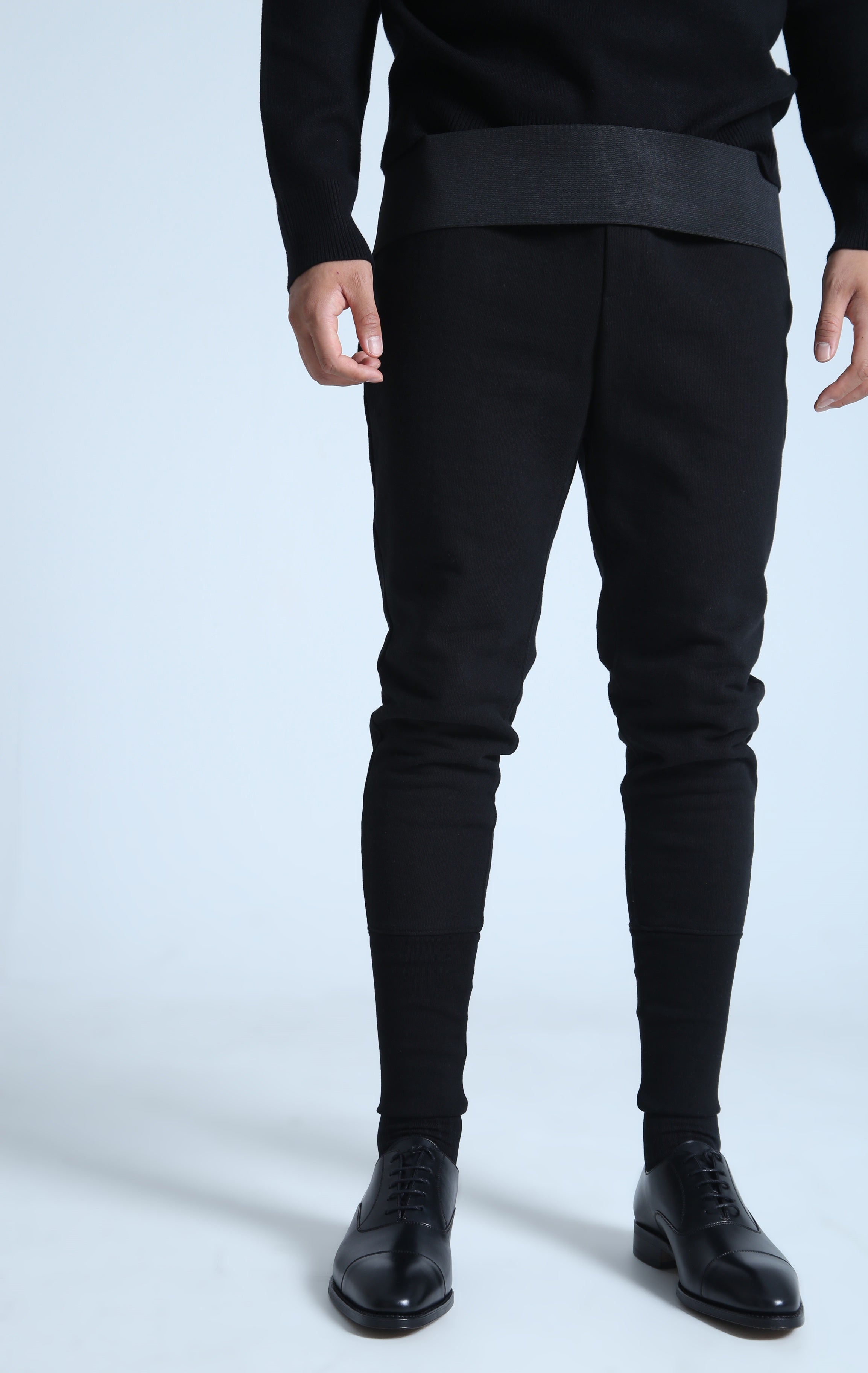 houte couture joggers "tucked-in"