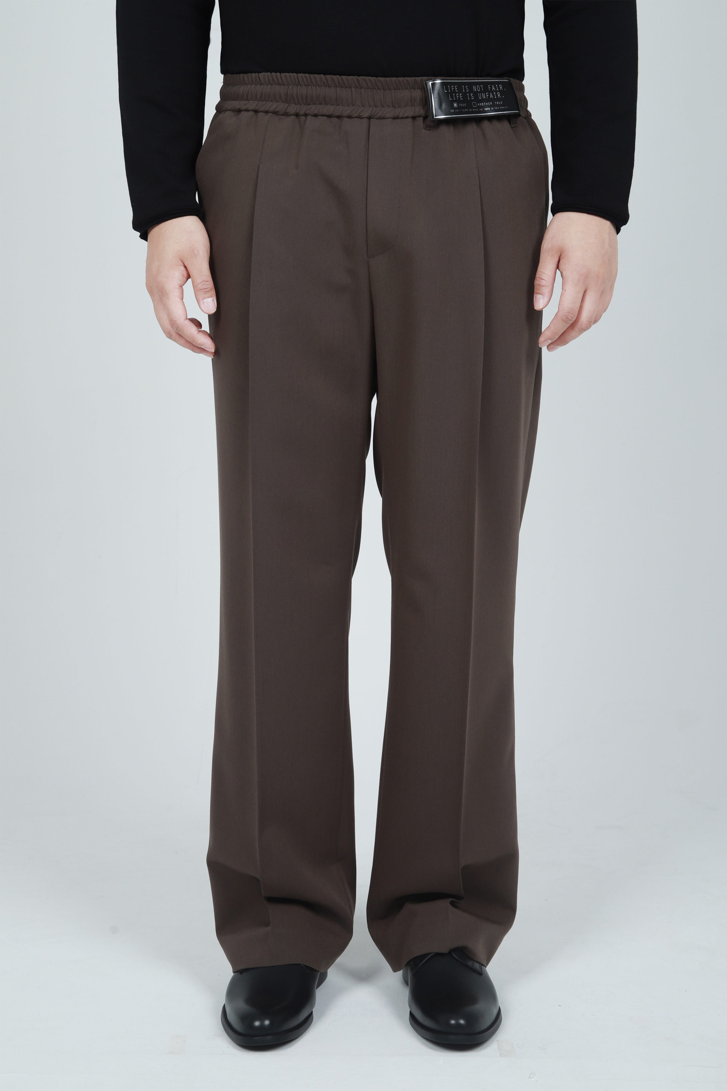 "LIFE IS NOT FAIR" LOOSE-FIT TROUSERS