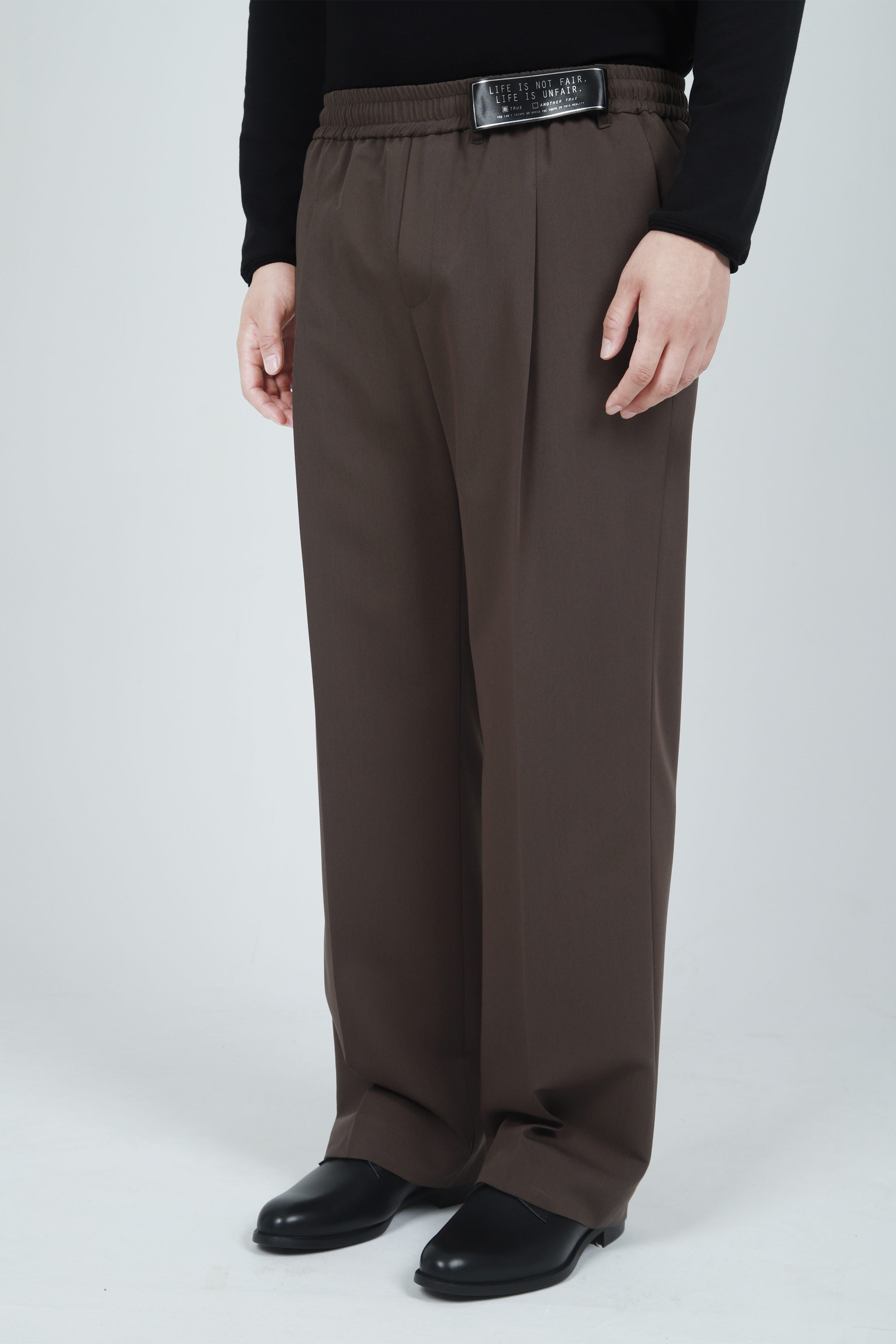 "LIFE IS NOT FAIR" LOOSE-FIT TROUSERS