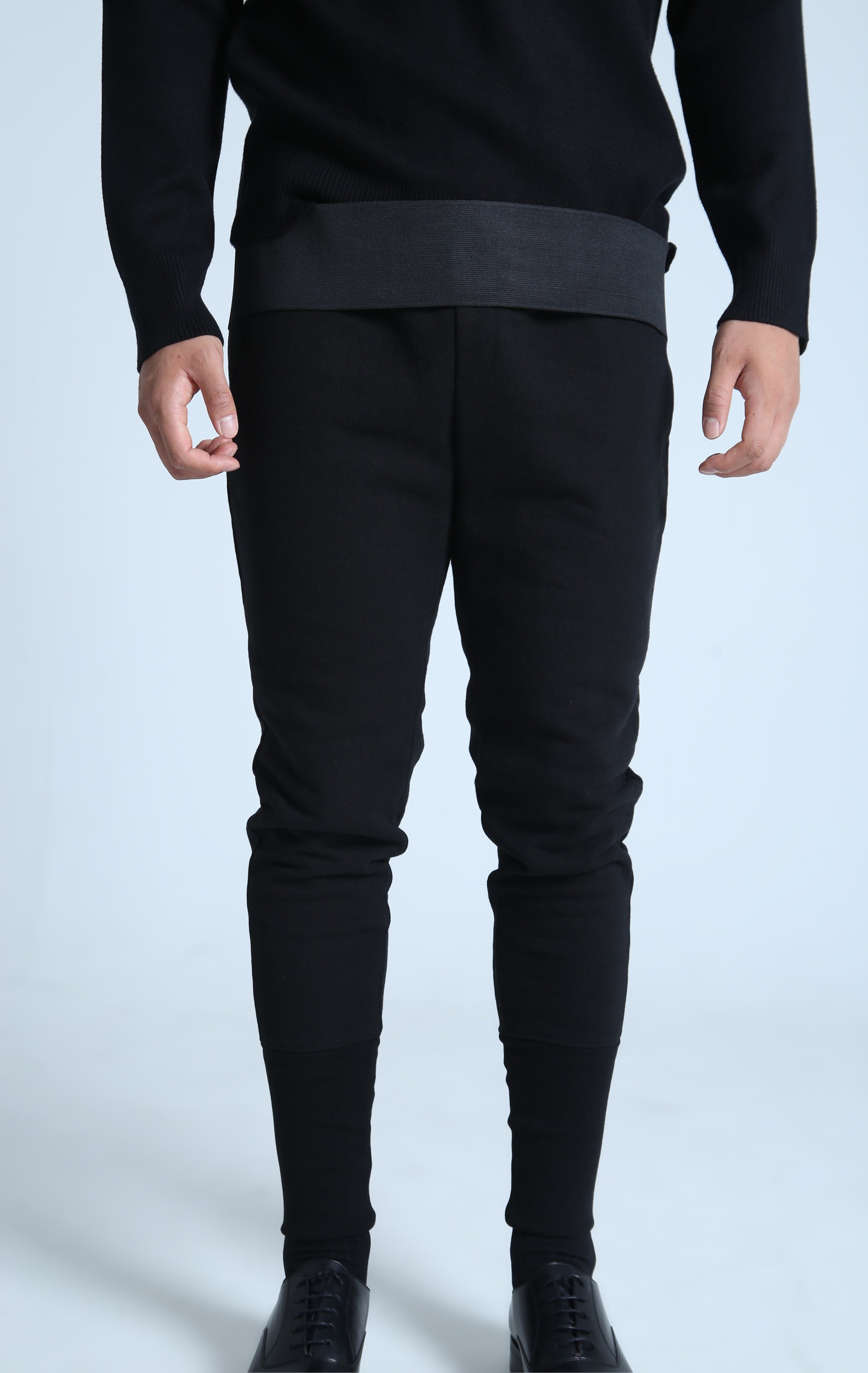 houte couture joggers "tucked-in"